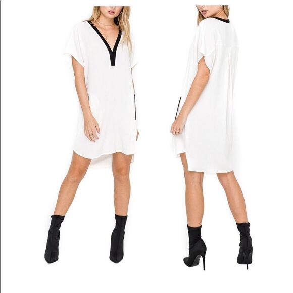 Astr The Label Crepe V-Neck Shift Dress BN… - Picture 4 of 5